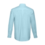 Herren-Hemd aus Baumwolle und Polyester, 130 g/m2, THC Tokyo farbe hellblau dritte Ansicht