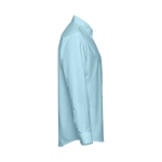 Herren-Hemd aus Baumwolle und Polyester, 130 g/m2, THC Tokyo farbe hellblau vierte Ansicht