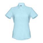 Damen-Oxford-Hemd aus Baumwolle, Polyester, 130 g/m2, THC London WH farbe hellblau