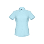 Damen-Oxford-Hemd aus Baumwolle, Polyester, 130 g/m2, THC London WH farbe hellblau zweite Ansicht