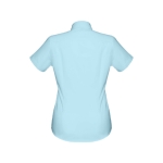 Damen-Oxford-Hemd aus Baumwolle, Polyester, 130 g/m2, THC London WH farbe hellblau dritte Ansicht