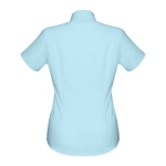 Damen-Oxford-Hemd aus Baumwolle, Polyester, 130 g/m2, THC London WH farbe hellblau