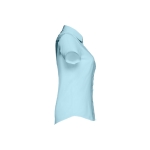 Damen-Oxford-Hemd aus Baumwolle, Polyester, 130 g/m2, THC London WH farbe hellblau vierte Ansicht