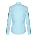 Damen-Shirts mit Logo aus Baumwolle und Polyamid, 115 g/m2, THC Paris farbe hellblau