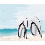 Flipflops mit Sublimationstechnik bedrucken farbe schwarz Stimmungsbild