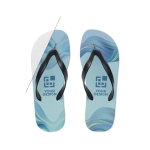 Flipflops mit Sublimationstechnik bedrucken Ansicht mit Druckbereich