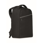 RPET Laptoprucksack 13” mit gepolsterten Riemen farbe schwarz