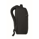 RPET Laptoprucksack 13” mit gepolsterten Riemen farbe schwarz sechste Ansicht