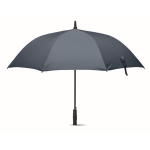 Eleganter sturmfester Regenschirm aus 190T Pongee mit Logo, Ø 116 farbe blau