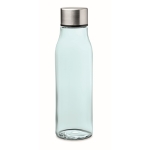 Glasflasche mit Ihrem Firmenlogo in mehreren Farben, 500 ml farbe hellblau