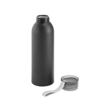 Auslaufsichere Aluminiumflasche mit Silikongriff, 660ml farbe schwarz vierte Ansicht