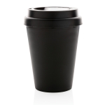 Werbeartikel Becher To Go aus Recycling-PP, 300 ml farbe schwarz zweite Ansicht