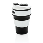 Faltbarer Coffeebecher To Go mit Silikonband, BPA-frei, 350 ml farbe schwarz