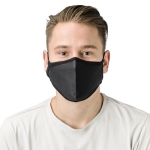 Mundschutzmasken aus Baumwolle und Polyester bedrucken farbe schwarz dritte Ansicht