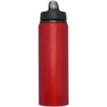 Große Aluminium Sportflasche mit Strohhalm, BPA-frei, 800 ml farbe rot