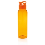 BPA-freie Trinkflasche auf Kunststoff mit Logo bedrucken, 650 ml farbe orange