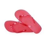 Flipflops für den Sommer bedrucken farbe rot erste Ansicht