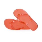 Flipflops für den Sommer bedrucken farbe orange erste Ansicht