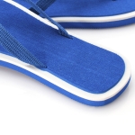 Zweifarbige Flipflops mit dicker Sohle für Strand und Freibad farbe blau vierte Ansicht