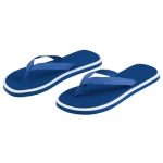 Zweifarbige Flipflops mit dicker Sohle für Strand und Freibad farbe blau