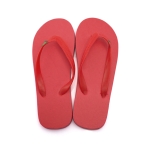 Brasileiras-Flipflops mit Logo bedrucken farbe rot dritte Ansicht