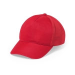 Baseball Cap mit verstellbarem Verschluss mit Druckknöpfen farbe rot erste Ansicht