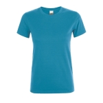 Günstiges Damen-T-Shirt aus 100 % Baumwolle, 150 g/m2, SOL'S Regent farbe cyan-blau