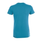 Günstiges Damen-T-Shirt aus 100 % Baumwolle, 150 g/m2, SOL'S Regent farbe cyan-blau Rückansicht