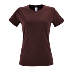 Günstiges Damen-T-Shirt aus 100 % Baumwolle, 150 g/m2, SOL'S Regent farbe granatrot achte Ansicht