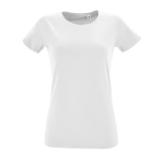 T-Shirts aus Baumwolle für Damen bedrucken, 150 g/m2, SOL'S Regent Fit farbe weiß neunte Ansicht