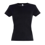 Damen-T-Shirt aus 100 % Baumwolle, 150 g/m2, SOL'S Miss farbe schwarz dritte Ansicht