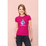 Damen-T-Shirt aus 100 % Baumwolle, 150 g/m2, SOL'S Miss farbe rosa