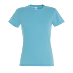 Damen-T-Shirt aus 100 % Baumwolle, 150 g/m2, SOL'S Miss farbe hellblau