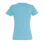 Damen-T-Shirt aus 100 % Baumwolle, 150 g/m2, SOL'S Miss farbe hellblau Rückansicht