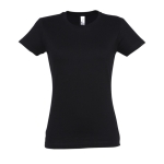 Damen-T-Shirt aus 100 % Baumwolle in vielen Farben, 190 g/m2, SOL'S Imperial farbe schwarz dritte Ansicht