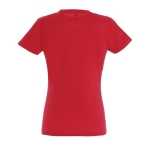 Damen-T-Shirt aus 100 % Baumwolle in vielen Farben, 190 g/m2, SOL'S Imperial farbe rot Rückansicht