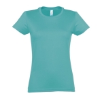 Damen-T-Shirt aus 100 % Baumwolle in vielen Farben, 190 g/m2, SOL'S Imperial farbe türkis dritte Ansicht