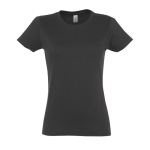 Damen-T-Shirt aus 100 % Baumwolle in vielen Farben, 190 g/m2, SOL'S Imperial farbe dunkelgrau achte Ansicht