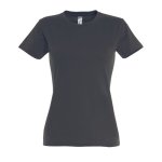 Damen-T-Shirt aus 100 % Baumwolle in vielen Farben, 190 g/m2, SOL'S Imperial farbe titan