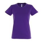 Damen-T-Shirt aus 100 % Baumwolle in vielen Farben, 190 g/m2, SOL'S Imperial farbe violett zweite Ansicht