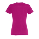 Damen-T-Shirt aus 100 % Baumwolle in vielen Farben, 190 g/m2, SOL'S Imperial farbe pink Rückansicht