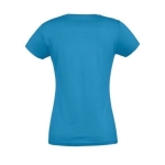 Damen-T-Shirt aus 100 % Baumwolle in vielen Farben, 190 g/m2, SOL'S Imperial farbe cyan-blau seitliche Ansicht