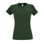 Damen-T-Shirt aus 100 % Baumwolle in vielen Farben, 190 g/m2, SOL'S Imperial farbe dunkelgrün Stimmungsbild