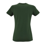 Damen-T-Shirt aus 100 % Baumwolle in vielen Farben, 190 g/m2, SOL'S Imperial farbe dunkelgrün Rückansicht