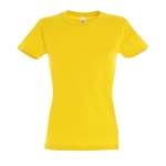 Damen-T-Shirt aus 100 % Baumwolle in vielen Farben, 190 g/m2, SOL'S Imperial farbe dunkelgelb