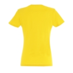 Damen-T-Shirt aus 100 % Baumwolle in vielen Farben, 190 g/m2, SOL'S Imperial farbe dunkelgelb Rückansicht