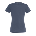 Damen-T-Shirt aus 100 % Baumwolle in vielen Farben, 190 g/m2, SOL'S Imperial farbe jeansblau Rückansicht