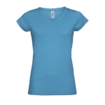 Damen-T-Shirt aus 100 % Baumwolle mit V-Ausschnitt, 150 g/m2,  SOL'S Moon