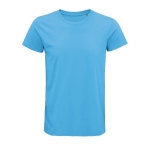 T-Shirts bedrucken aus Bio-Baumwolle 150 g/m2 SOL'S Crusader farbe cyan-blau