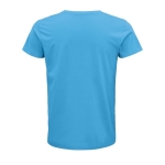 T-Shirts bedrucken aus Bio-Baumwolle 150 g/m2 SOL'S Crusader farbe cyan-blau Rückansicht